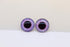 Glass Cabochon Iris Puppet Eyes - ORCHID - FurriFingers